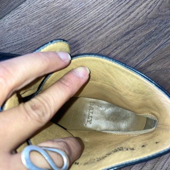 Bally Mens Black Leather Chukka Boots size 8 - Picture 6 of 8